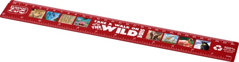 Régua de plástico reciclado de 30 cm "Refari" - Image 10