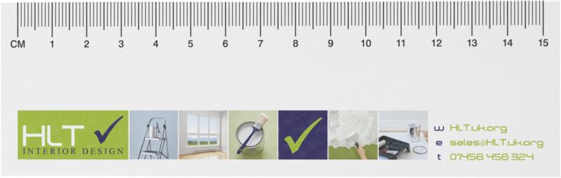 Notas adesivas recicladas com régua impressa "Sticky-Mate®"