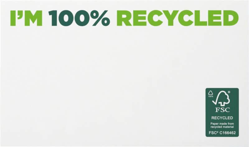 Notas adesivas recicladas 127 x 75 mm "Sticky-Mate®”