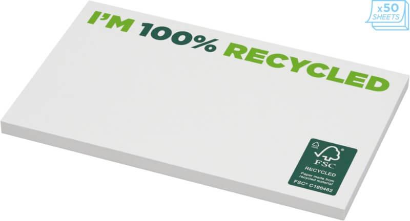 Notas adesivas recicladas 127 x 75 mm "Sticky-Mate®” - Image 3
