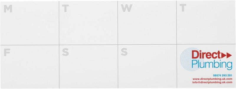 Notas adesivas recicladas com agenda impressa "Sticky-Mate®"