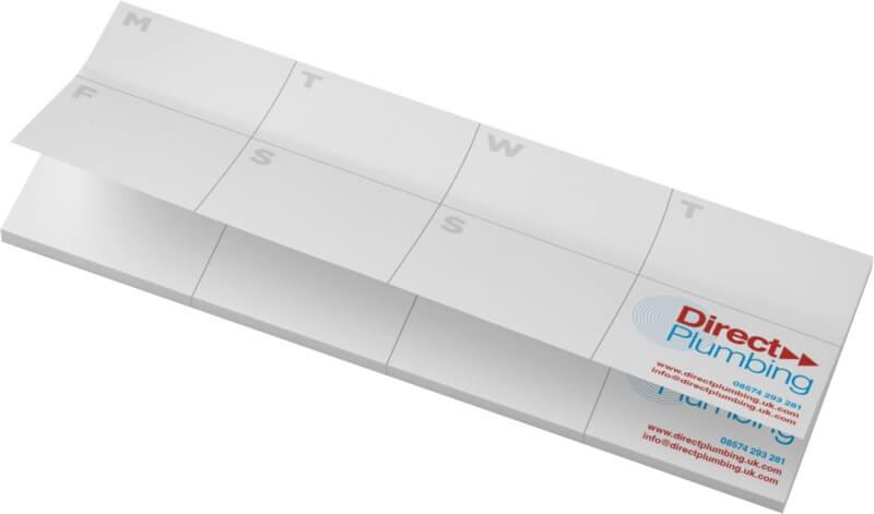 Notas adesivas recicladas com agenda impressa "Sticky-Mate®" - Image 2