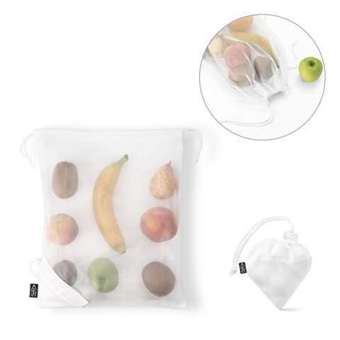 BOLZANO. Saco dobrável em malha e 190T poliéster reciclado (100% rPET)