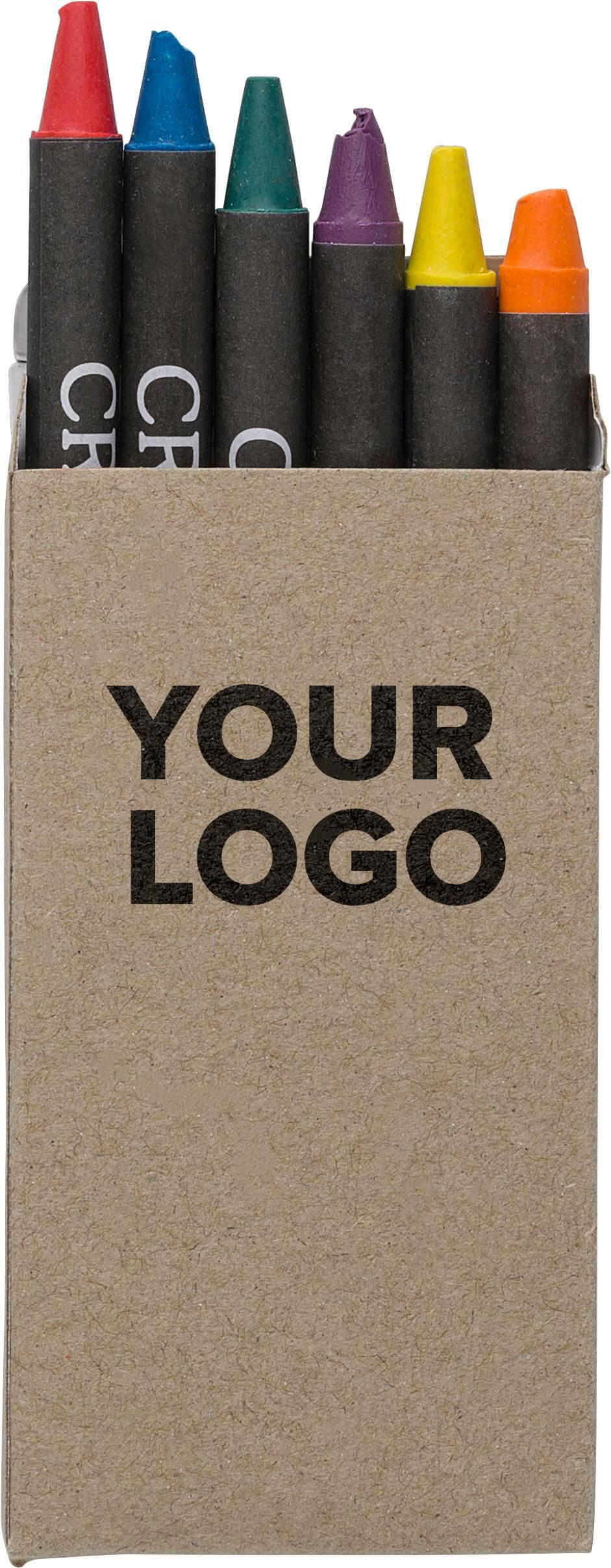 Caixa de papelão com 6 lápis de cera Selena - Image 4