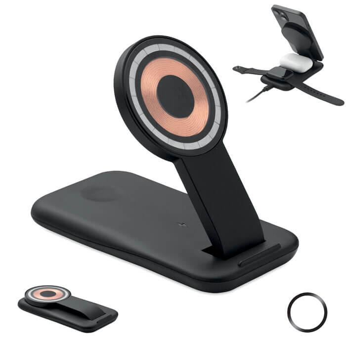 Carregador sem fio 3 em 1 15W