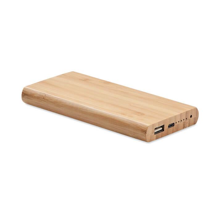 Power Bank de bambu 6000 mAh