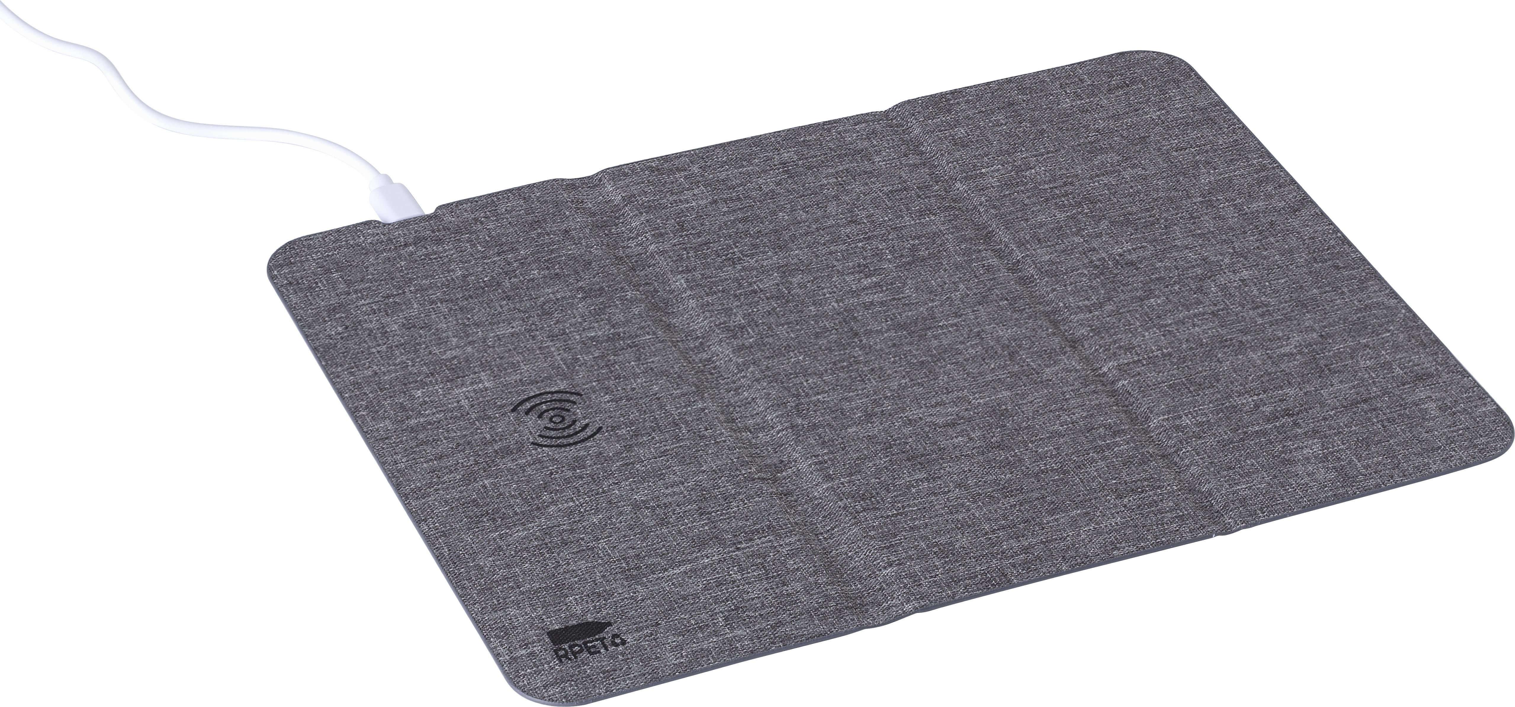 Giving 1015147 2 impr 1048939 Tapete de rato com carregador rápido sem fios rPET Selene - Image 3