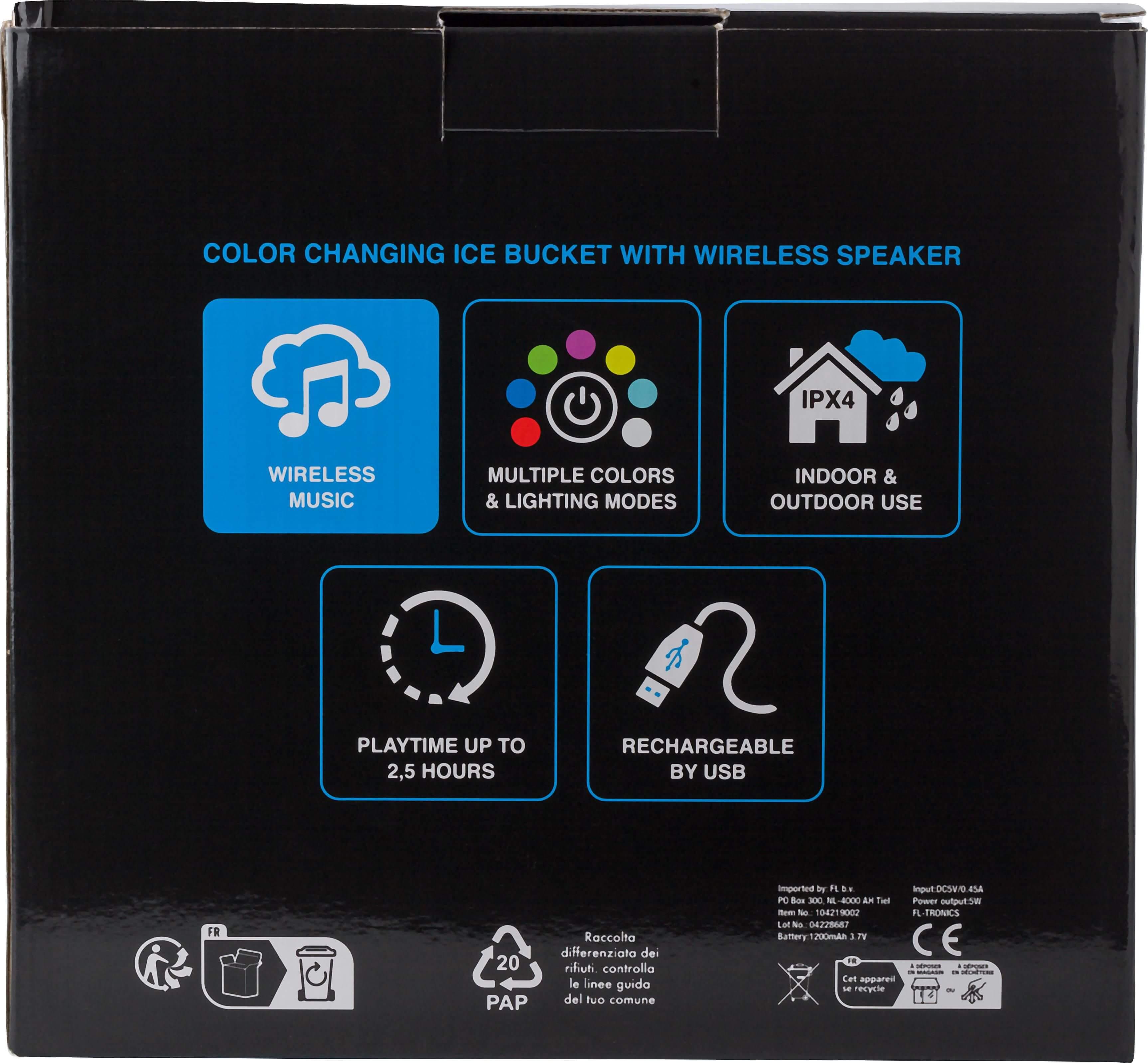 Giving 1042190 5 impr 1112424 Balde de gelo em ABS com altifalante Annabel - Image 6