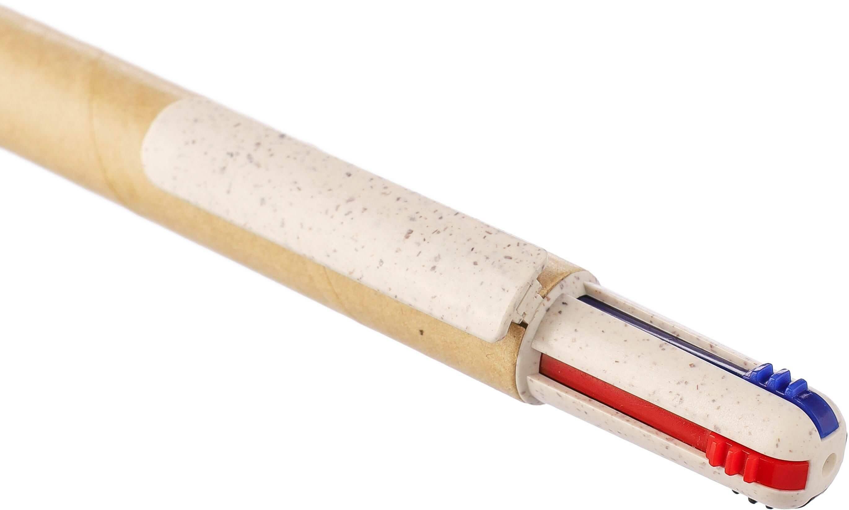 Giving 1171446 1 impr 1215094 Esferográfica de quatro cores em cartão reciclado Deborah - Image 2