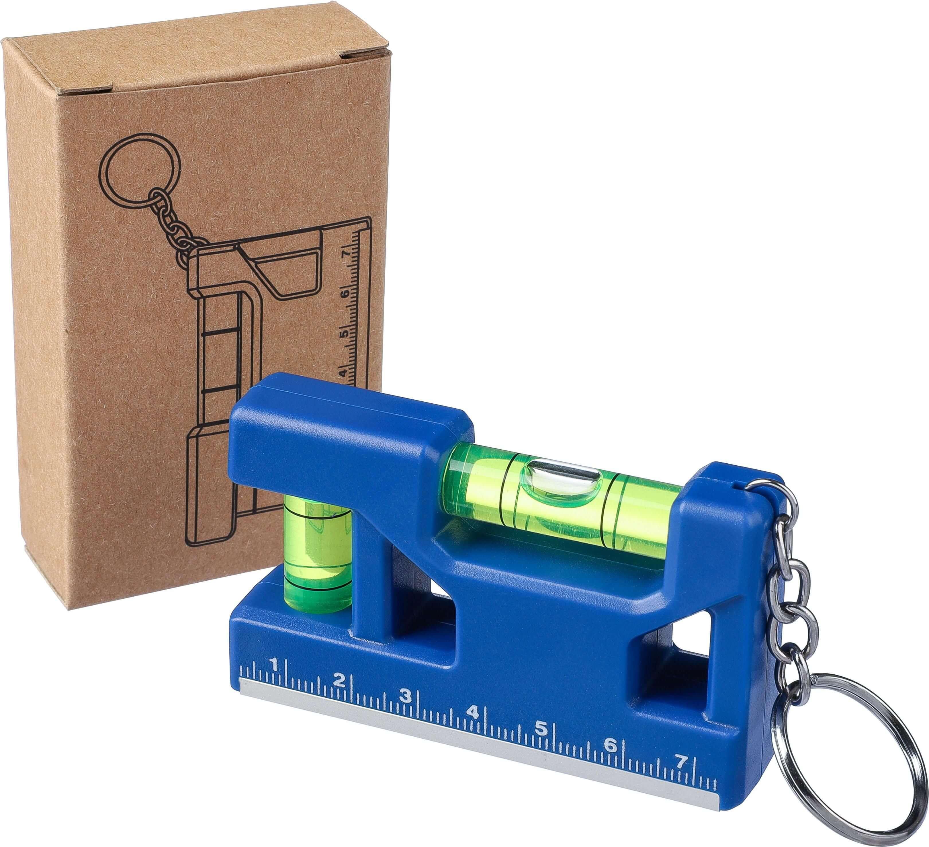 Giving 1267826 2 impr 1345326 Porta-chaves de nível de bolha de ar em ABS reciclado Indira - Image 3