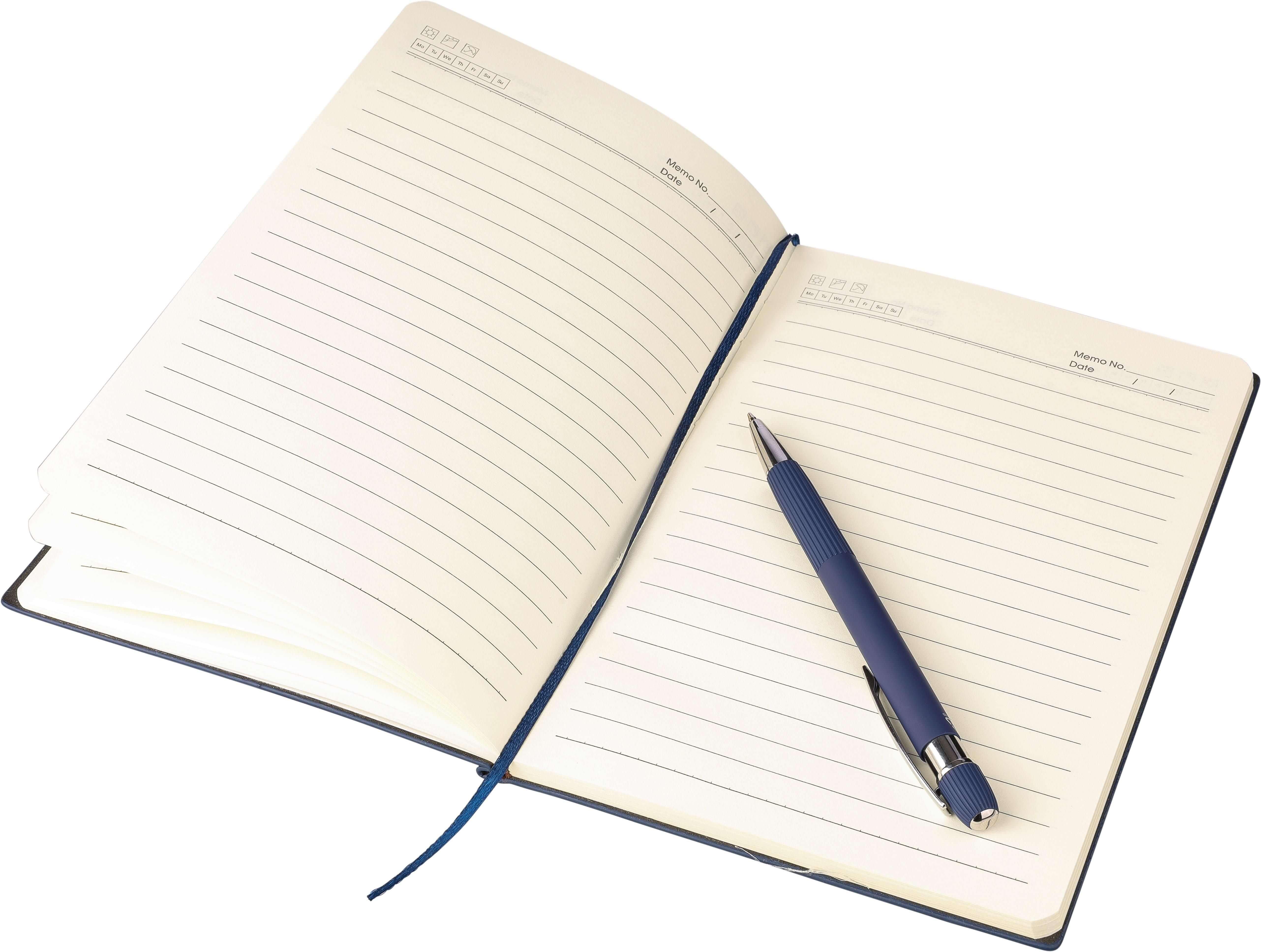 Giving 1274009 7 impr 1345616 Conjunto de bloco de notas (A5) e esferográfica em PU reciclado Tarek - Image 8