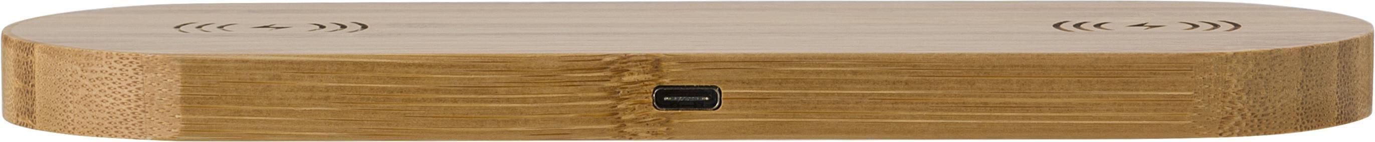 Giving 432509 1 impr 935748 Carregador duplo sem fios de bambu Tatum - Image 2