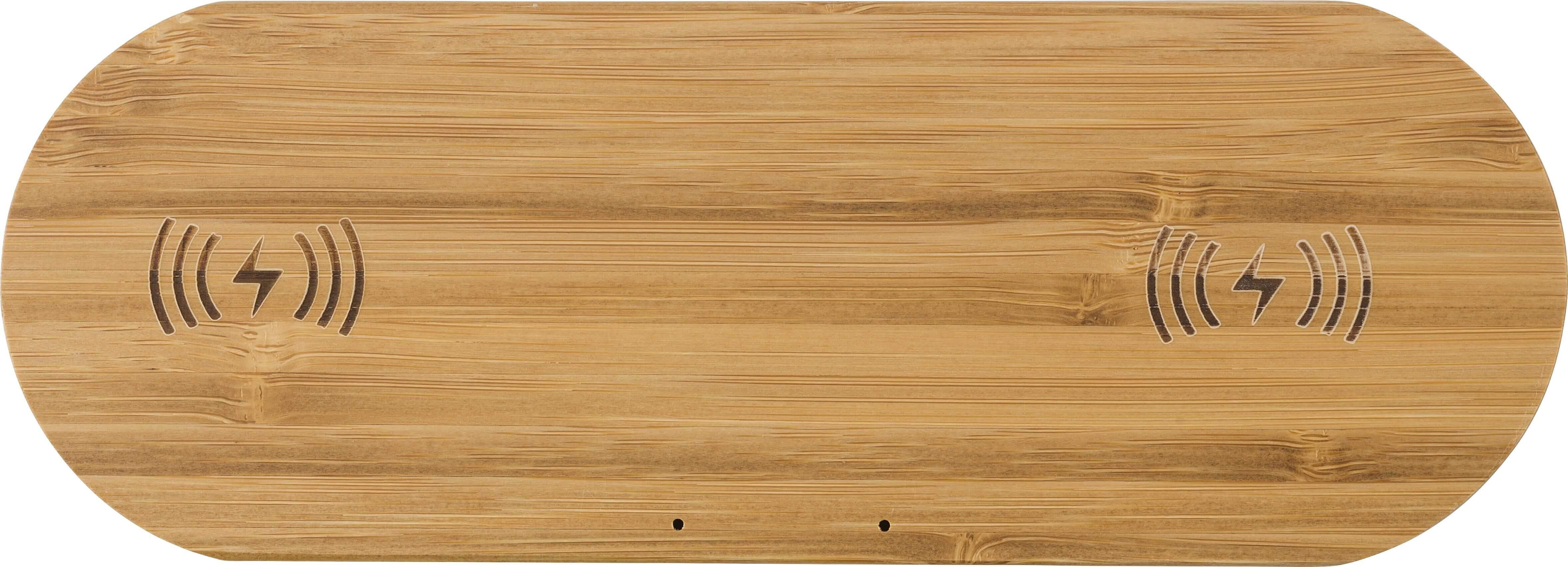 Giving 8719446055193 90515 impr 935752 Carregador duplo sem fios de bambu Tatum - Image 4