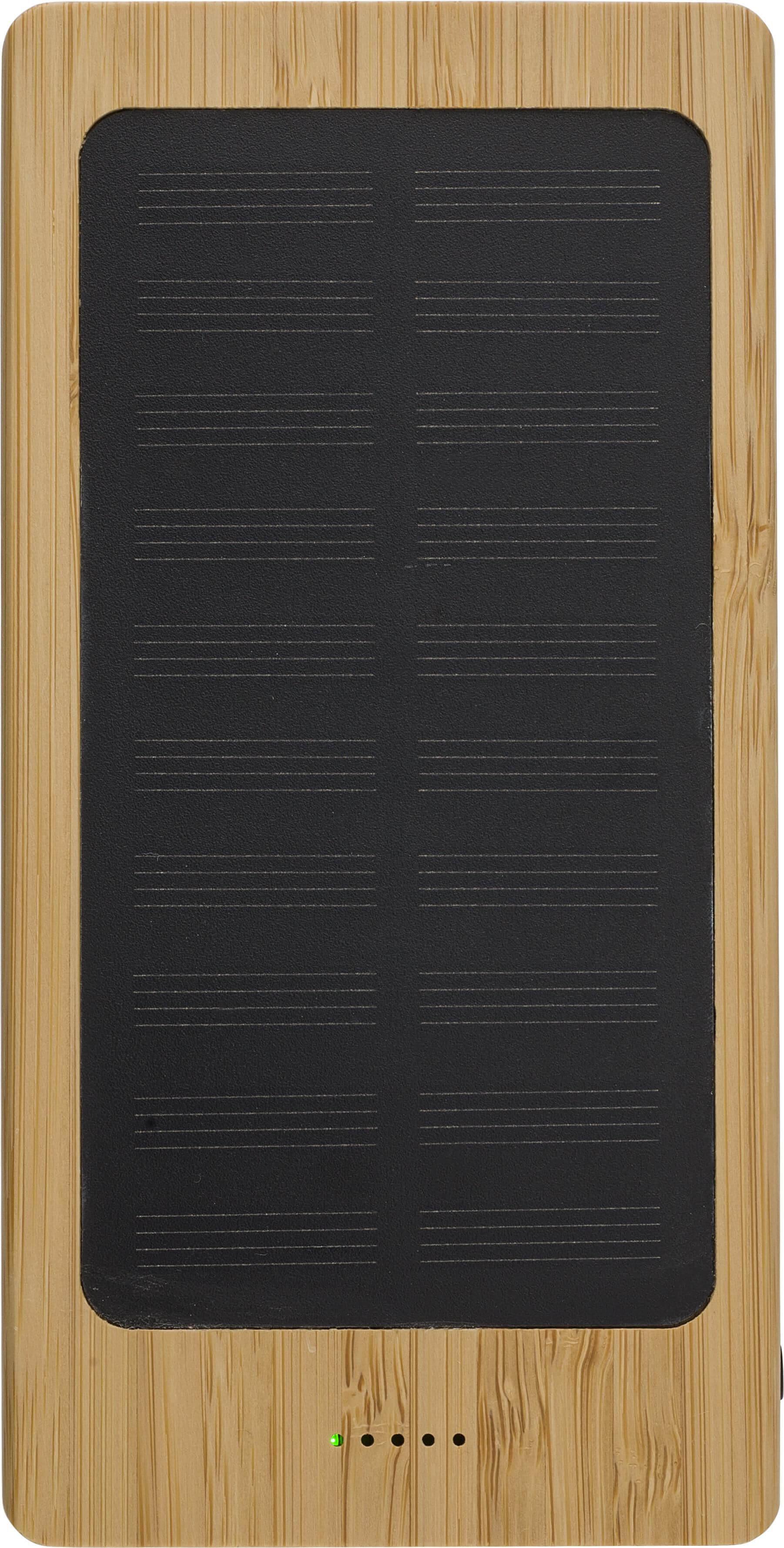 Power Bank solar de bambú Joan