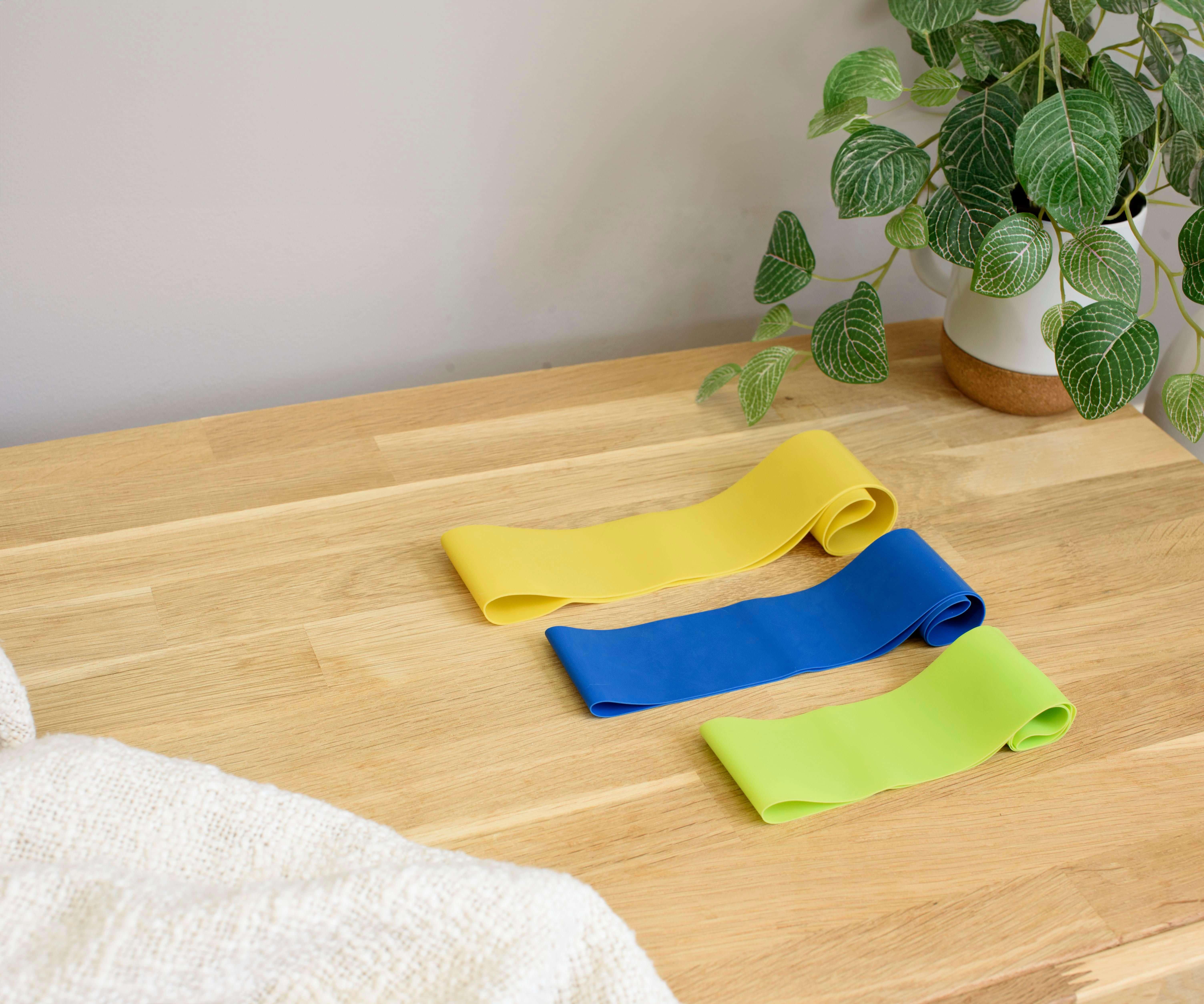 Conjunto de 3 bandas elásticas para desporto. Bettina