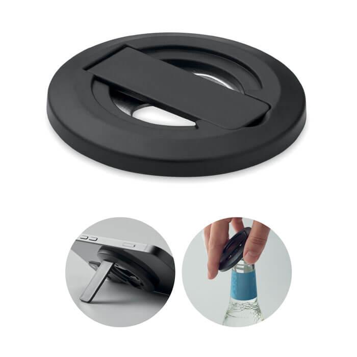 Suporte telemóvel e abridor