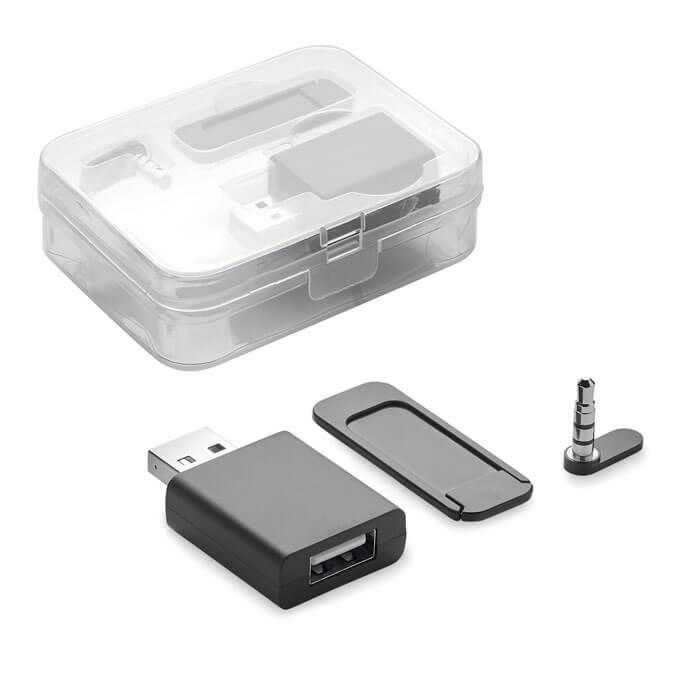 Bloq. áudio, dados e webcam