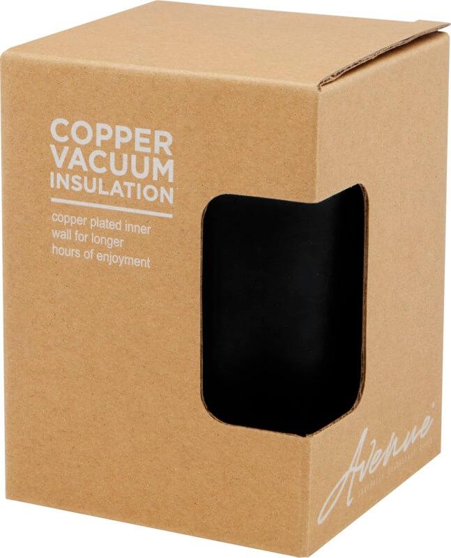 PF 100670 3 10067090 P1 Copo térmico de 330 ml de cobre isolado a vácuo em aço inoxidável com tampa de bambu "Lagan" - Image 4