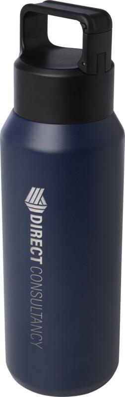 Garrafa de água com isolamento a vácuo de cobre e aço inoxidável reciclado com certificação RCS de 600 ml "Astra" (seguro para bebidas gasificadas)