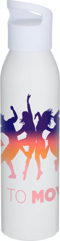 Garrafa de água de aço inoxidável de parede única reciclada RCS de 650 ml "Sky"