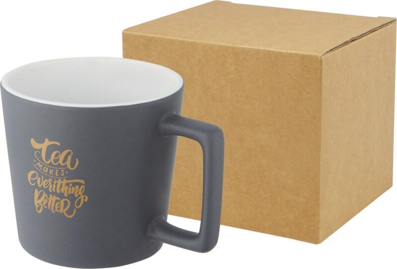 Caneca de cerâmica de 370 ml com acabamento mate "Cali"