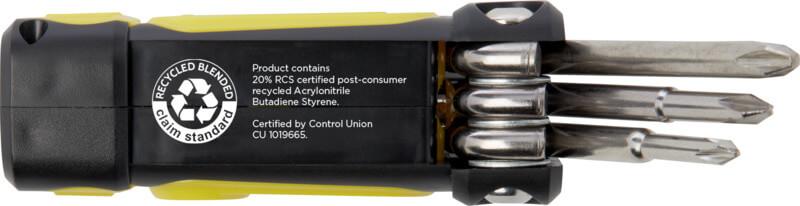 PF 104569 10 10456911 E3 Conjunto de chave de fendas 8 em 1 de plástico reciclado RCS com maçarico "Octo" - Image 11