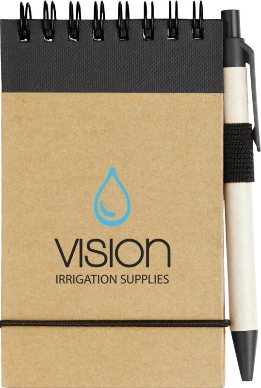 PF 106269 3 10626901 F1 PP Y2 Caderno de bloco de notas A7 em papel reciclado e com caneta "Zuse" - Image 4