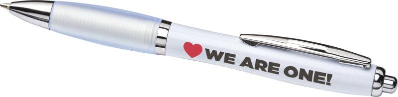 Caneta com corpo e pega coloridos "Nash" (tinta preta)