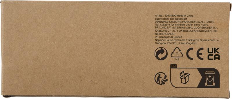 PF 106788 1 10678800 B1 Conjunto de 19 lápis de cor e lápis de cera "Lucky" - Image 2