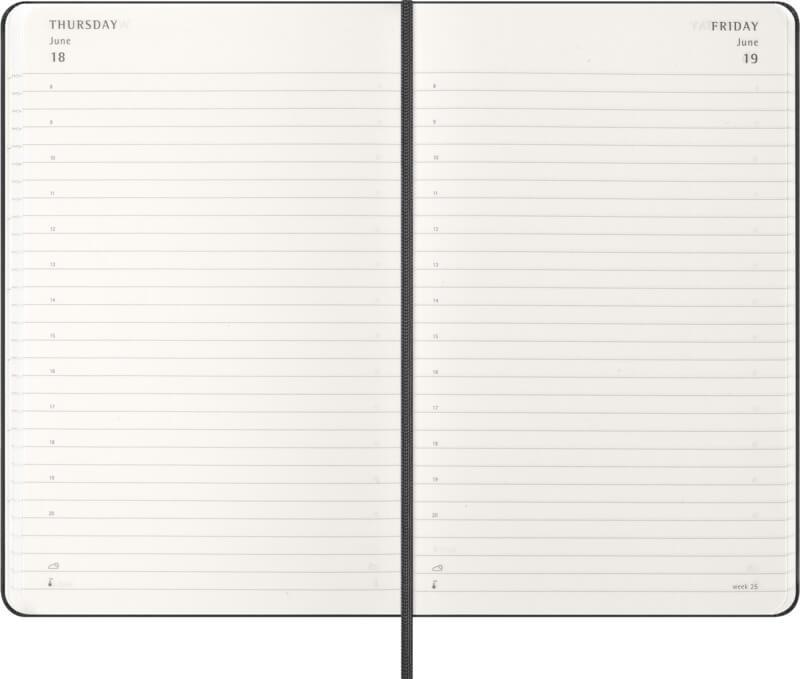 PF 107753 5 10775390 E3 Agenda diária de capa dura para 12 meses "Moleskine" - Image 6