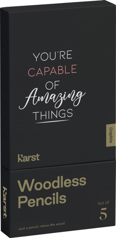 PF 107793 1 10779382 PP Y2 Conjunto de 5 lápis de grafite 2B sem madeira "Karst®" - Image 2