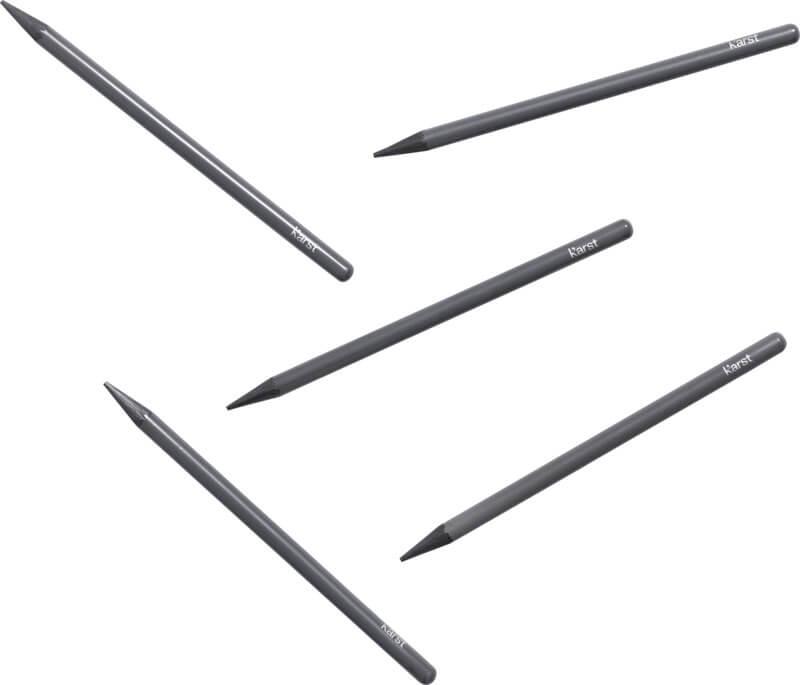 PF 107793 4 10779382 E2 Conjunto de 5 lápis de grafite 2B sem madeira "Karst®" - Image 5