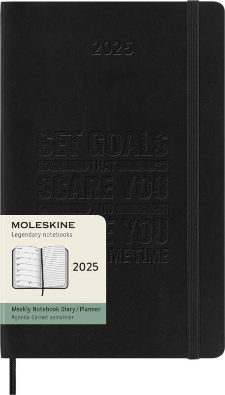 Bloco de notas de capa mole L para 12 meses "Moleskine"