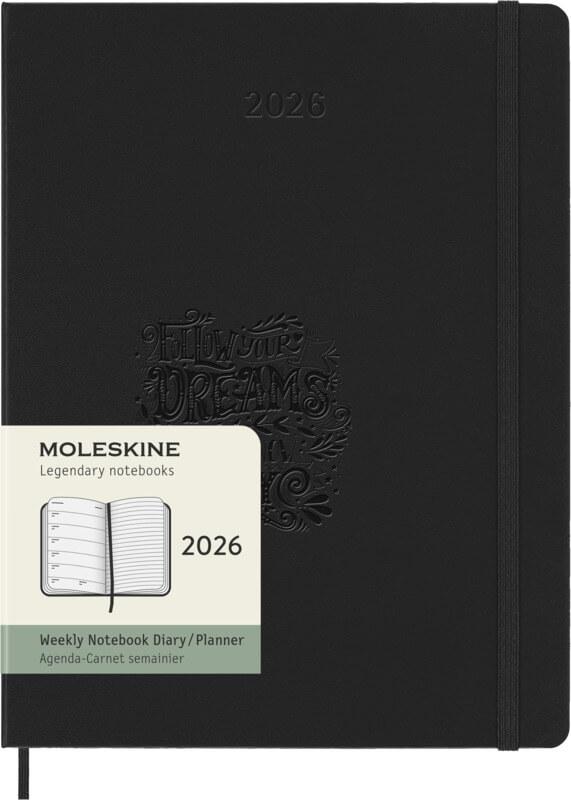 Agenda semanal XL de capa dura de 12 meses "Moleskine"