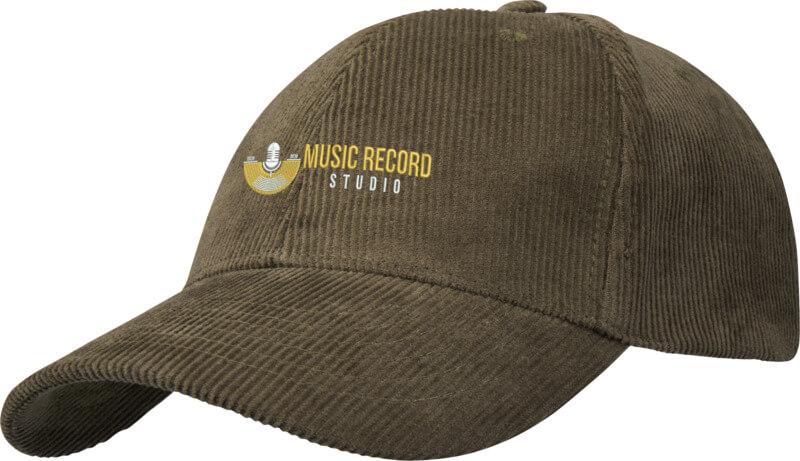 Boné reciclado de bombazina de 6 painéis "Hutton"