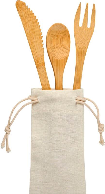 PF 112995 4 11299500 E2 Conjunto de talheres de bambu "Celuk" - Image 5