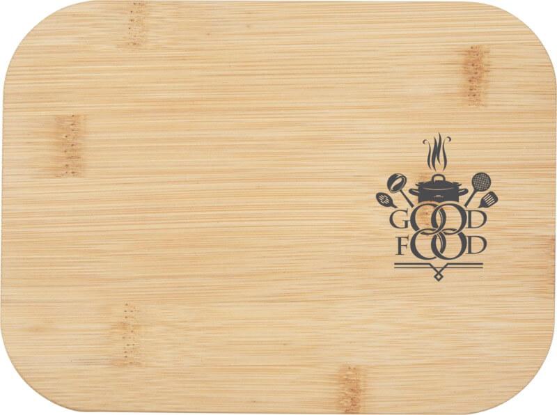 Lancheira em vidro com tampa em bambu "Roby"