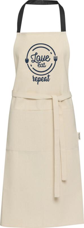 Avental de algodão reciclado de 200 g/m² "Nia"