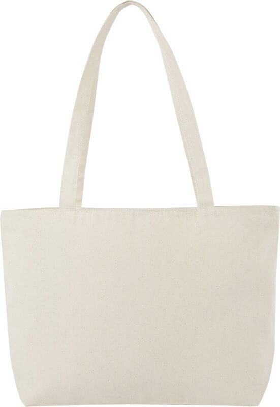 PF 120331 3 12033100 B1 Saco Tote de algodão 320 g/m² com fecho "Ningbo" - Image 4