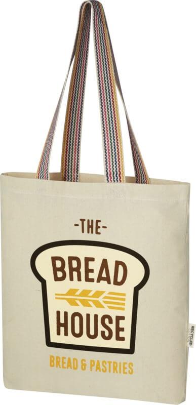 Saco de algodão reciclado de 180 g/m² de 5 L “Rainbow”