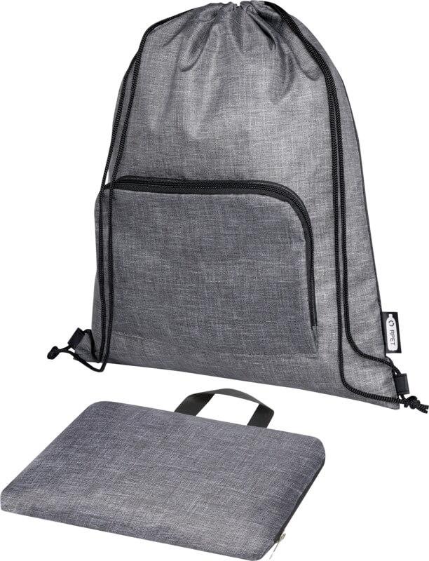 PF 120646 5 12064680 E3 Saco de cordão dobrável reciclado de 7L "Ash" - Image 6