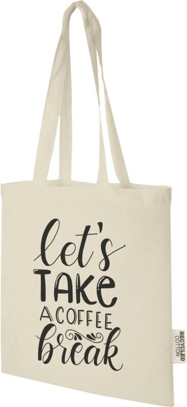 2 saco de algodão reciclado GRS 7L 140 g/m "Madras"