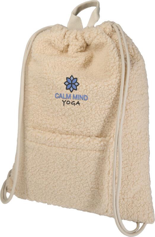 Mochila com cordões de sherpa reciclada GRS de 9 L "Bear"