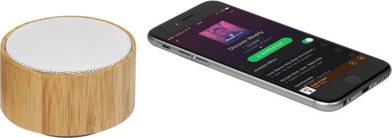 PF 124100 4 12410001 E1 Coluna Bluetooth® de bambu "Cosmos" - Image 5