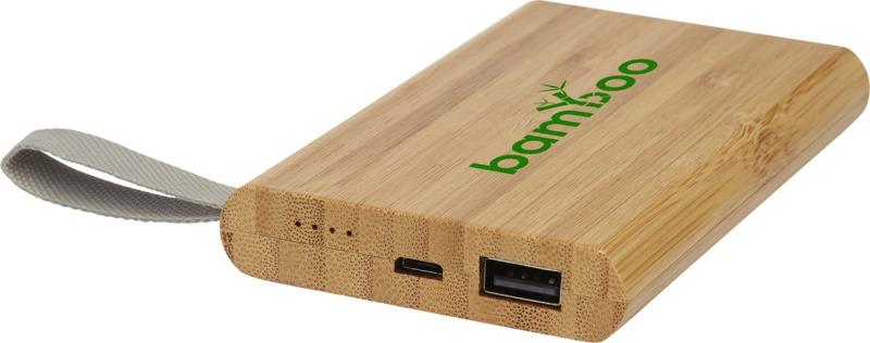 Powerbank de 5000 mAh em bambu "Tulda"