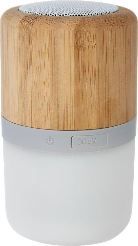 PF 124151 4 12415171 B1 Coluna Bluetooth® em bambu com luz "Aurea" - Image 5