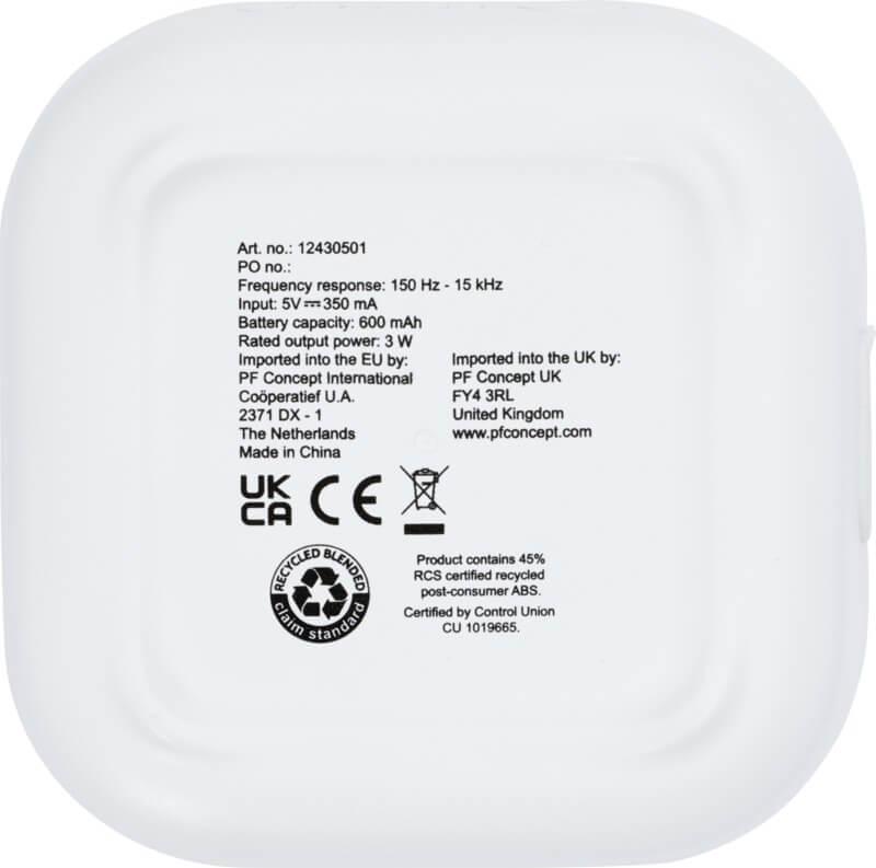 PF 124305 10 12430501 B1 Mini coluna Bluetooth® de 3 W em plástico reciclado RCS "Stark 2.0" - Image 11
