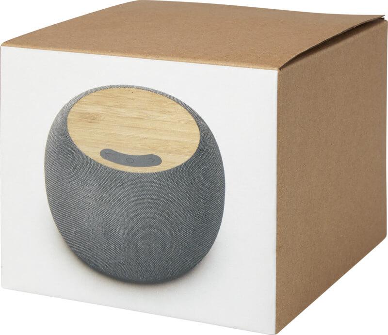 PF 124318 1 12431806 P1 Coluna Bluetooth® e base de carregamento sem fios de RPET/bambu "Ecofiber" - Image 2