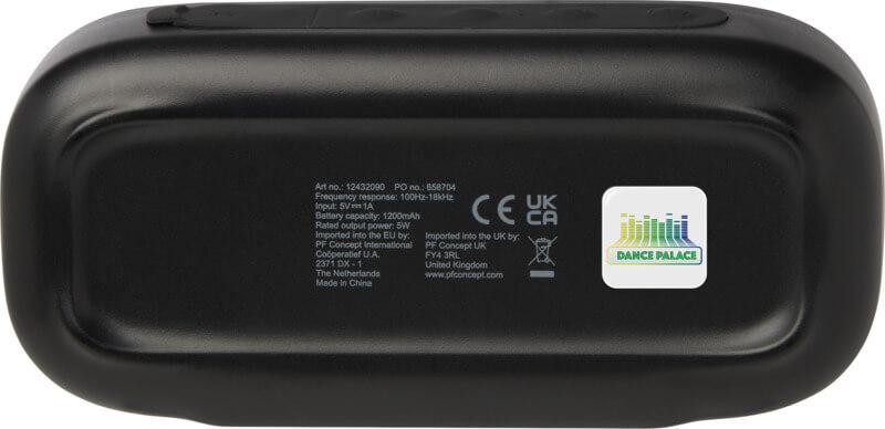 Altifalante IPX5 Bluetooth® de plástico reciclado de 5 W "Stark 2.0"