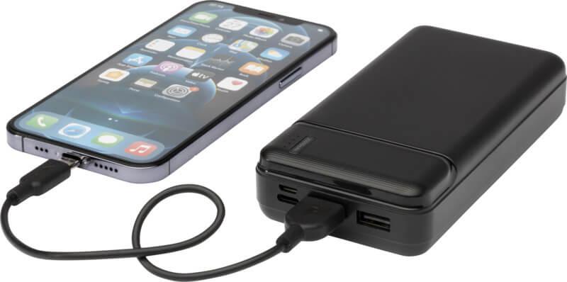 PF 124322 6 12432290 E3 Powerbank de plástico reciclado de 20.000 mAh "Loop" - Image 7